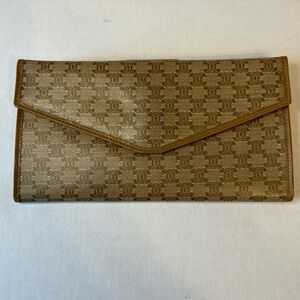 CELINE Macadam Long Wallet Canvas and Leather‎